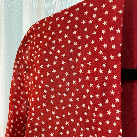 Urban Outfitters Red Tie Top - Picture 3 of 5